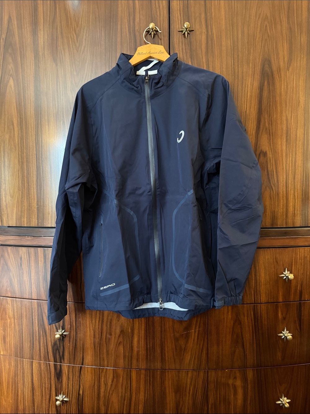 Zero Restriction Men's Dark Navy Performance Windbreaker Jacket